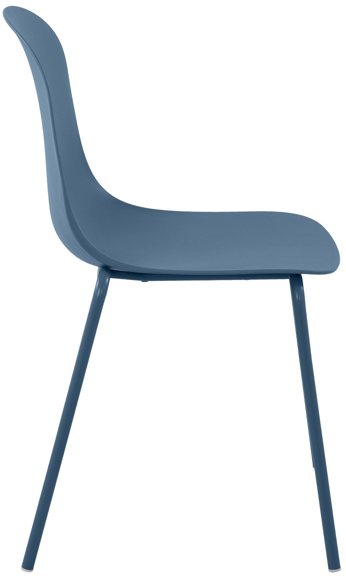Set van 4 stapelstoelen Hardin blauw blau