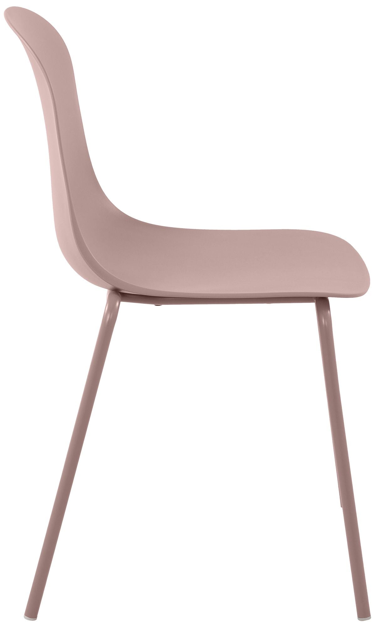 Set van 2 stapelstoelen Hardin roze pink