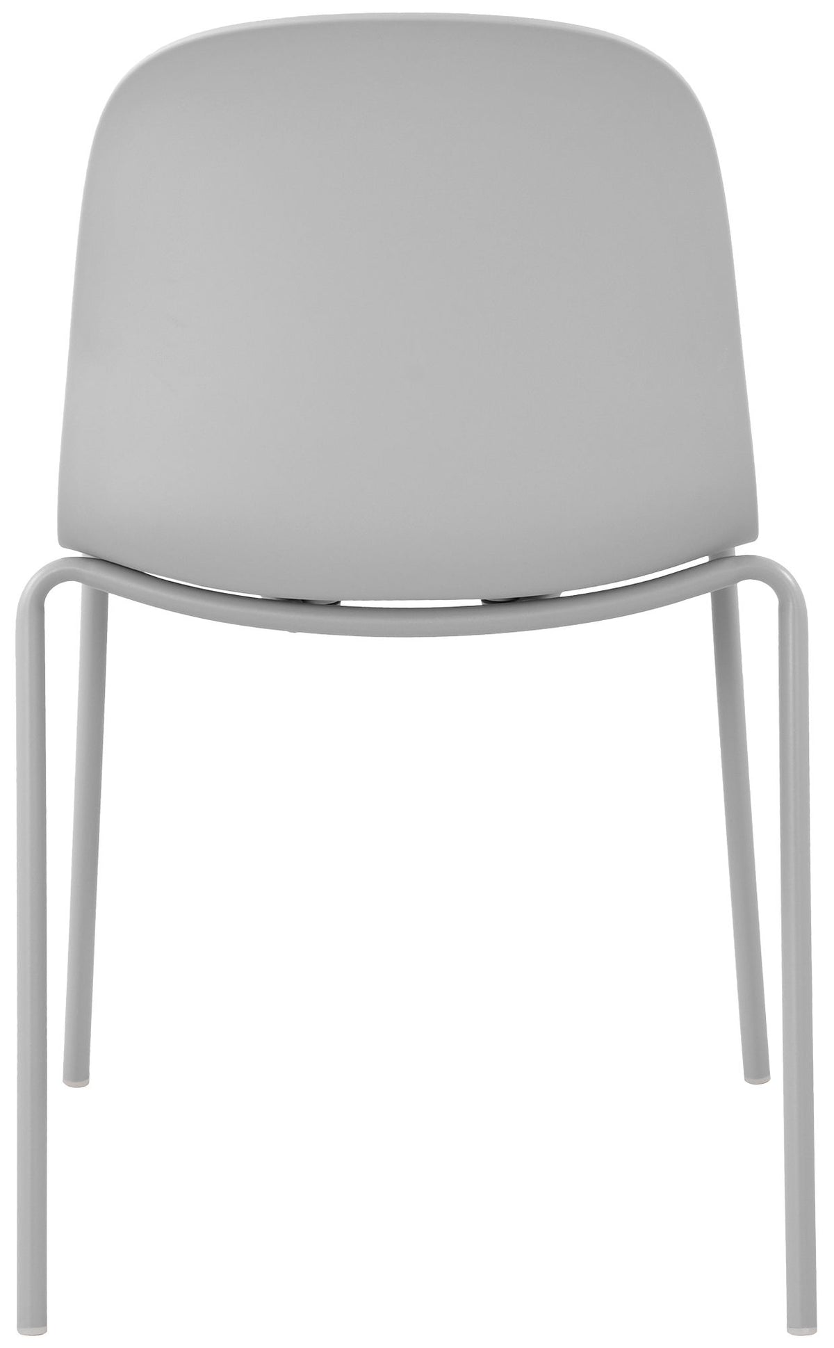 Set van 4 stapelstoelen Hardin licht grijs hellgrau