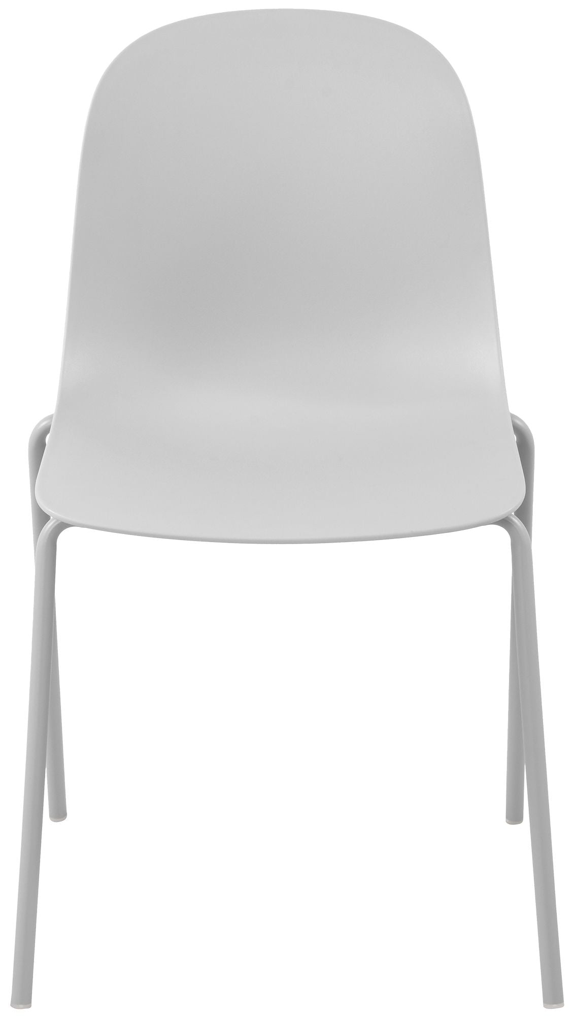 Set van 2 stapelstoelen Hardin licht grijs hellgrau