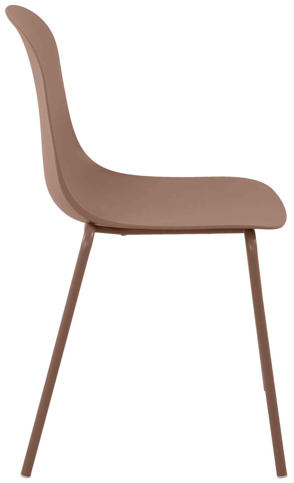 Set van 4 stapelstoelen Hardin terracotta terracotta