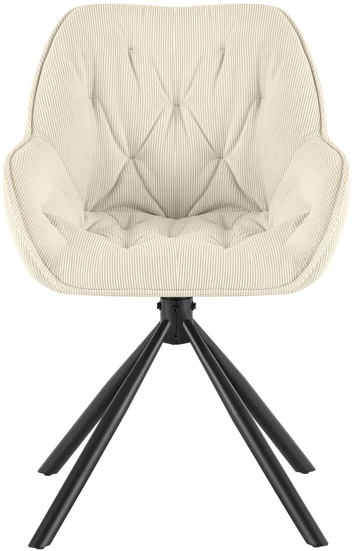 Eetkamerstoel Rimio Cord creme creme