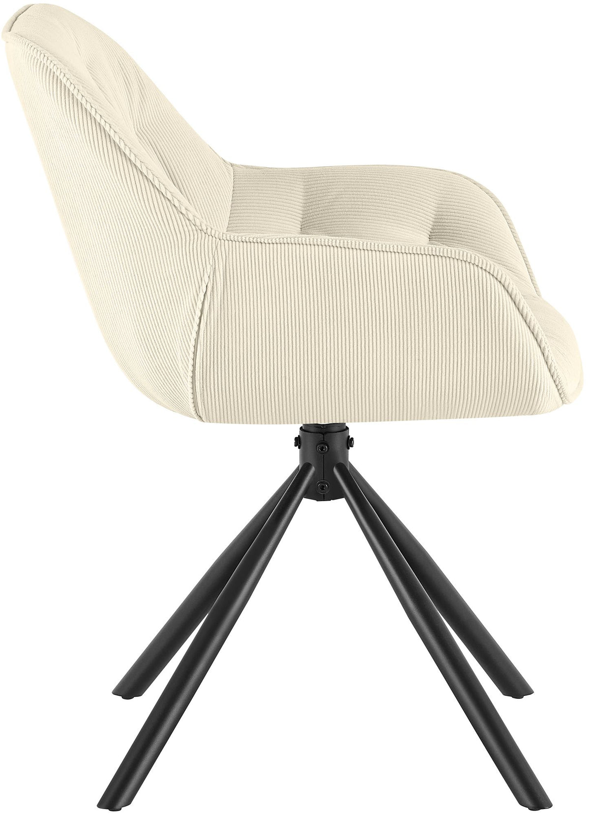 Eetkamerstoel Rimio Cord creme creme