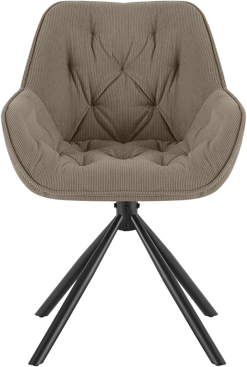 Eetkamerstoel Rimio Cord taupe taupe