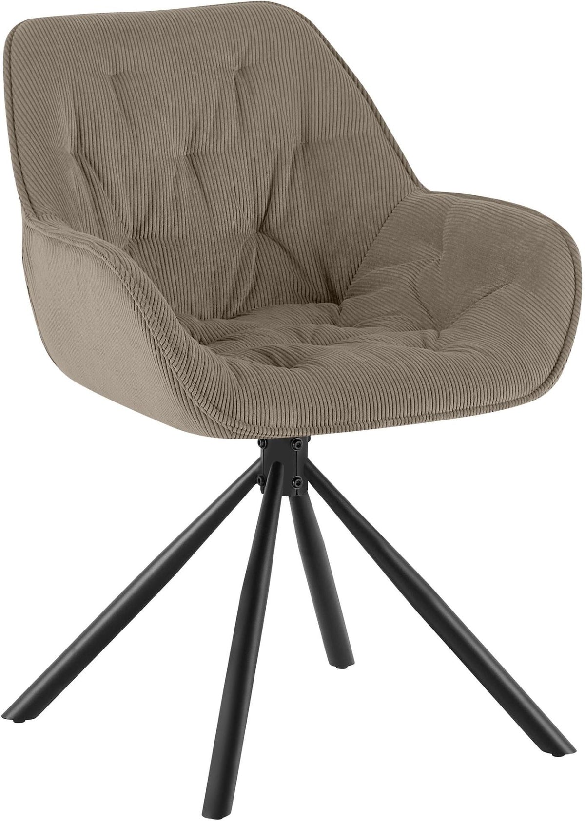 Eetkamerstoel Rimio Cord taupe taupe