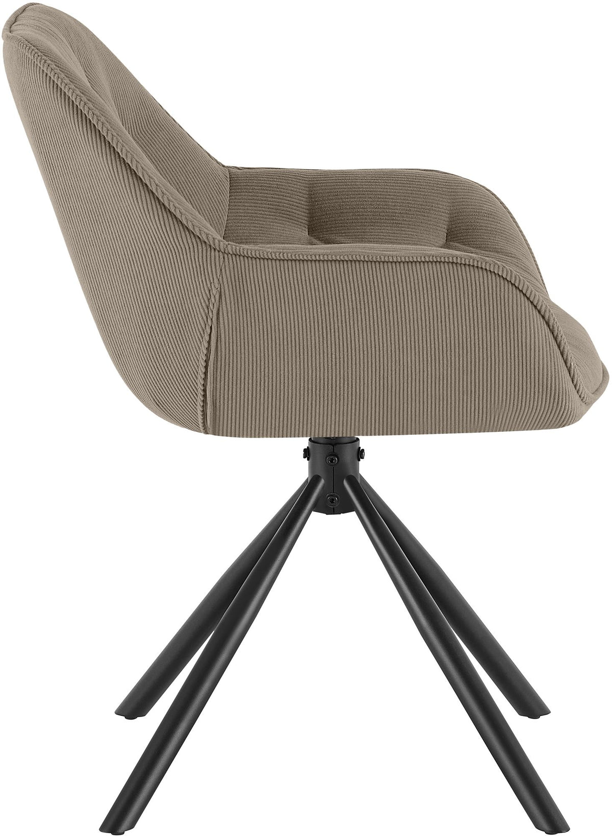 Eetkamerstoel Rimio Cord taupe taupe
