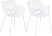Set van 2 Tuinstoelen Alpena wit weiß