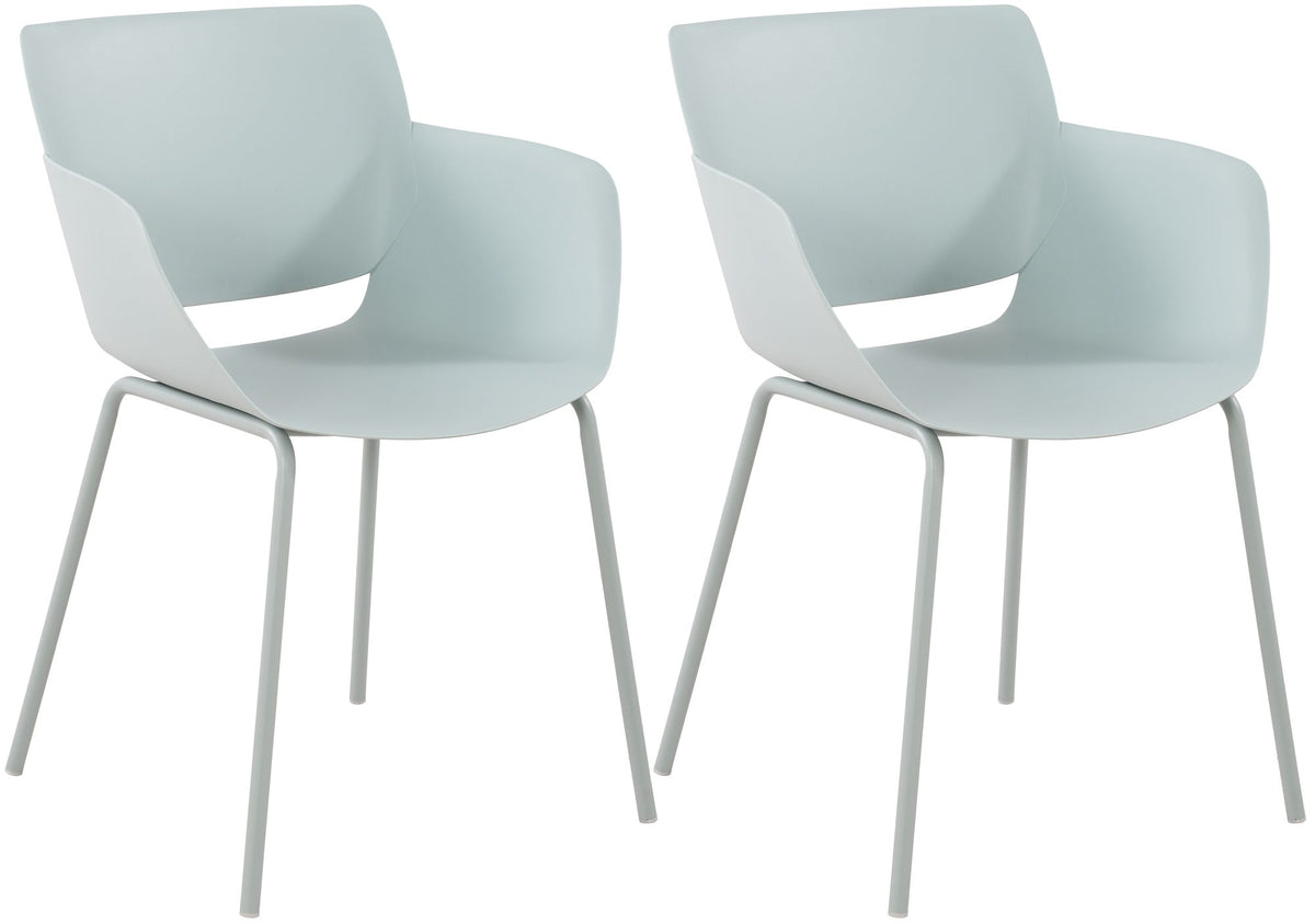 Set van 2 Tuinstoelen Alpena turkis türkis