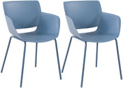 Set van 2 Tuinstoelen Alpena blauw blau