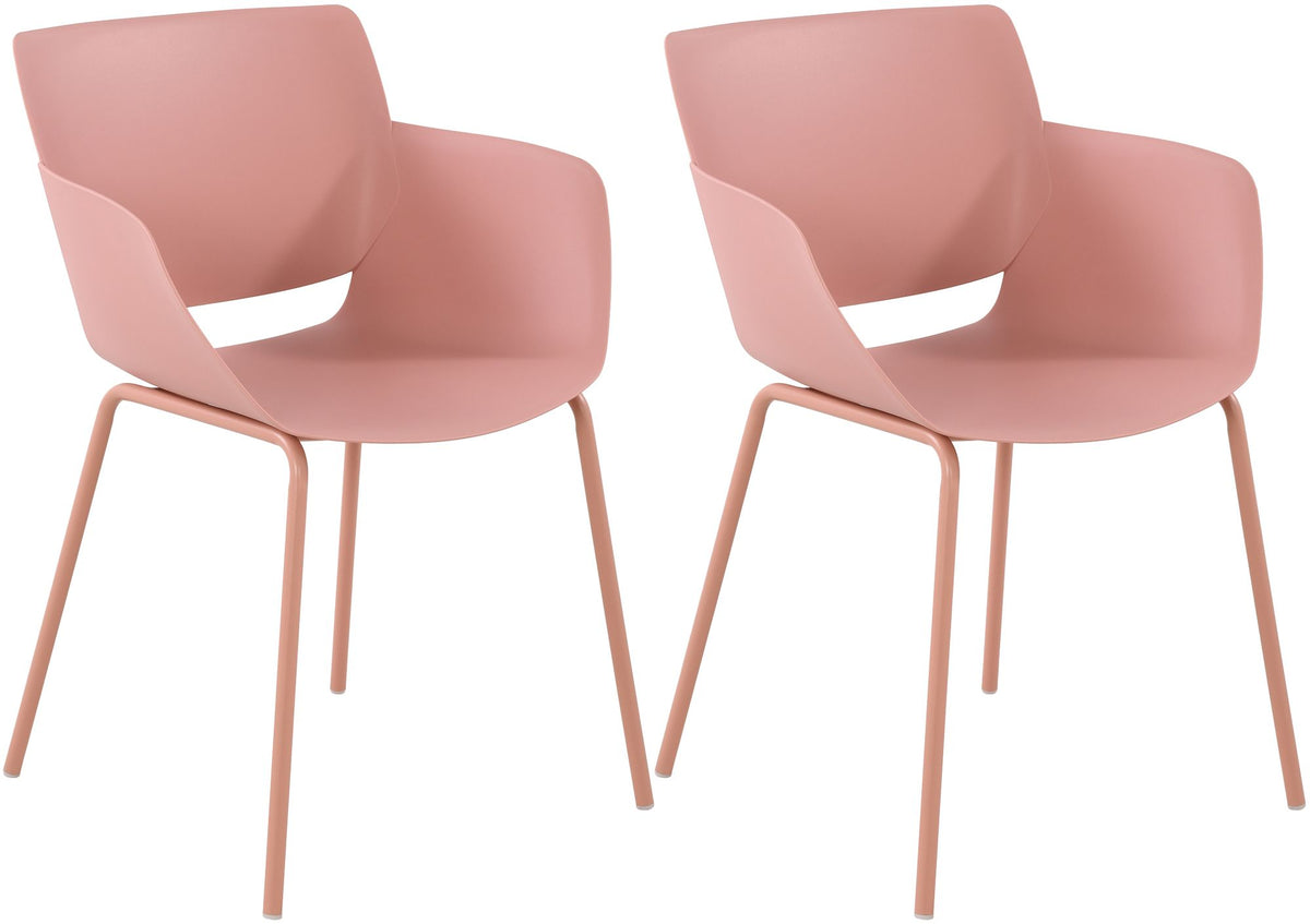 Set van 2 Tuinstoelen Alpena roze pink