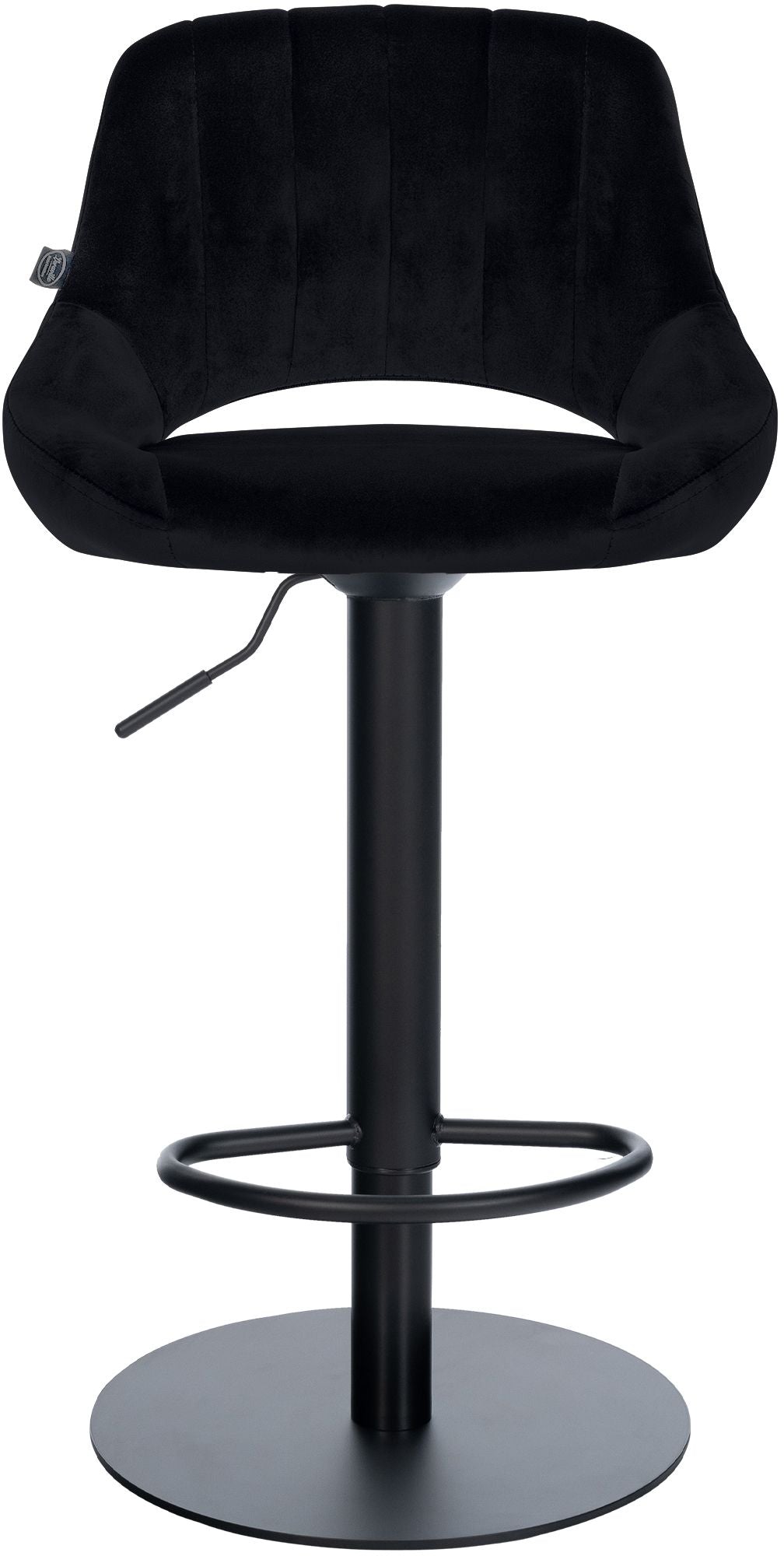 2er Set Barhocker HD Milet B Samt schwarz