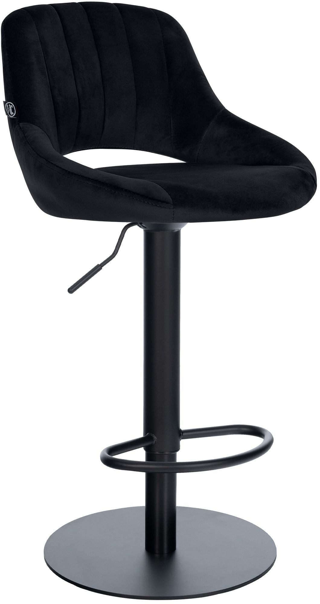 Barhocker HD Milet B Samt schwarz