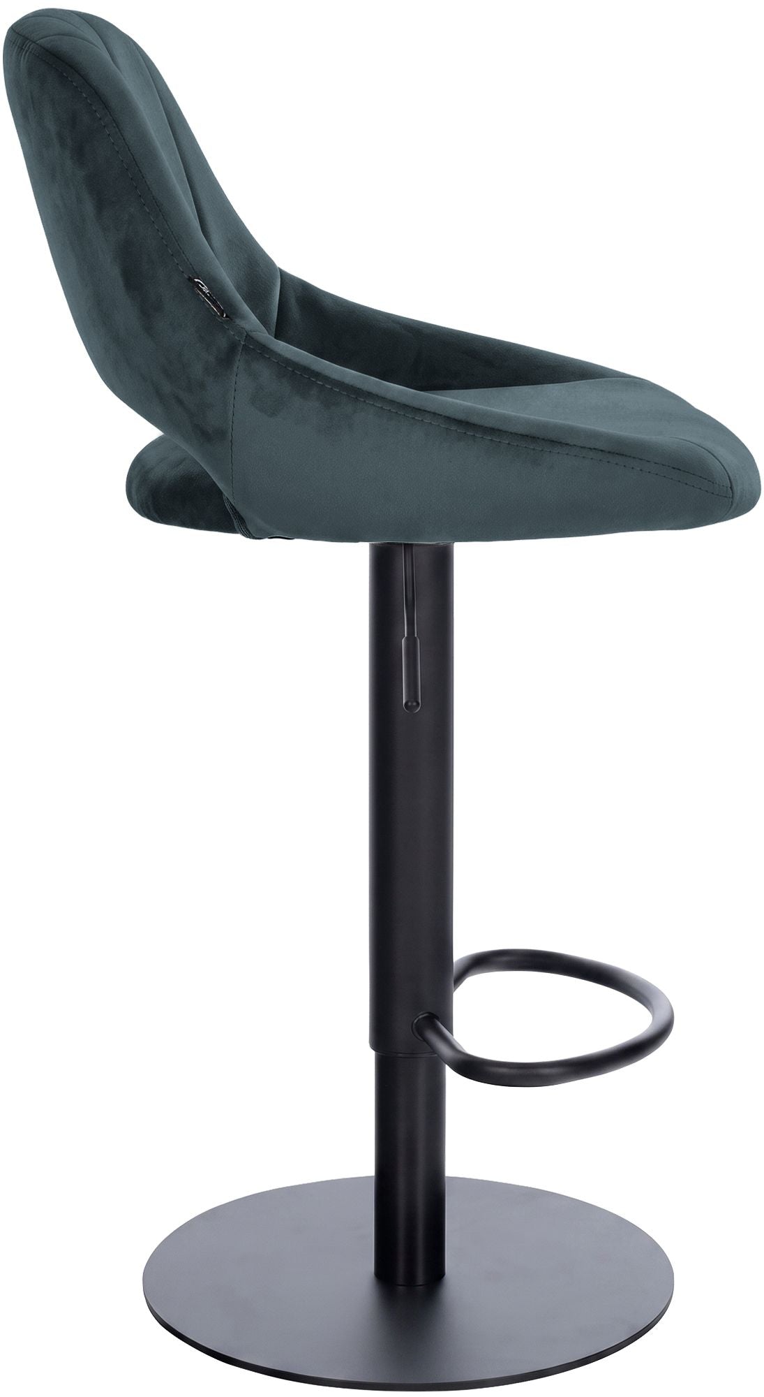 2er Set Barhocker HD Milet B Samt dunkelgrau