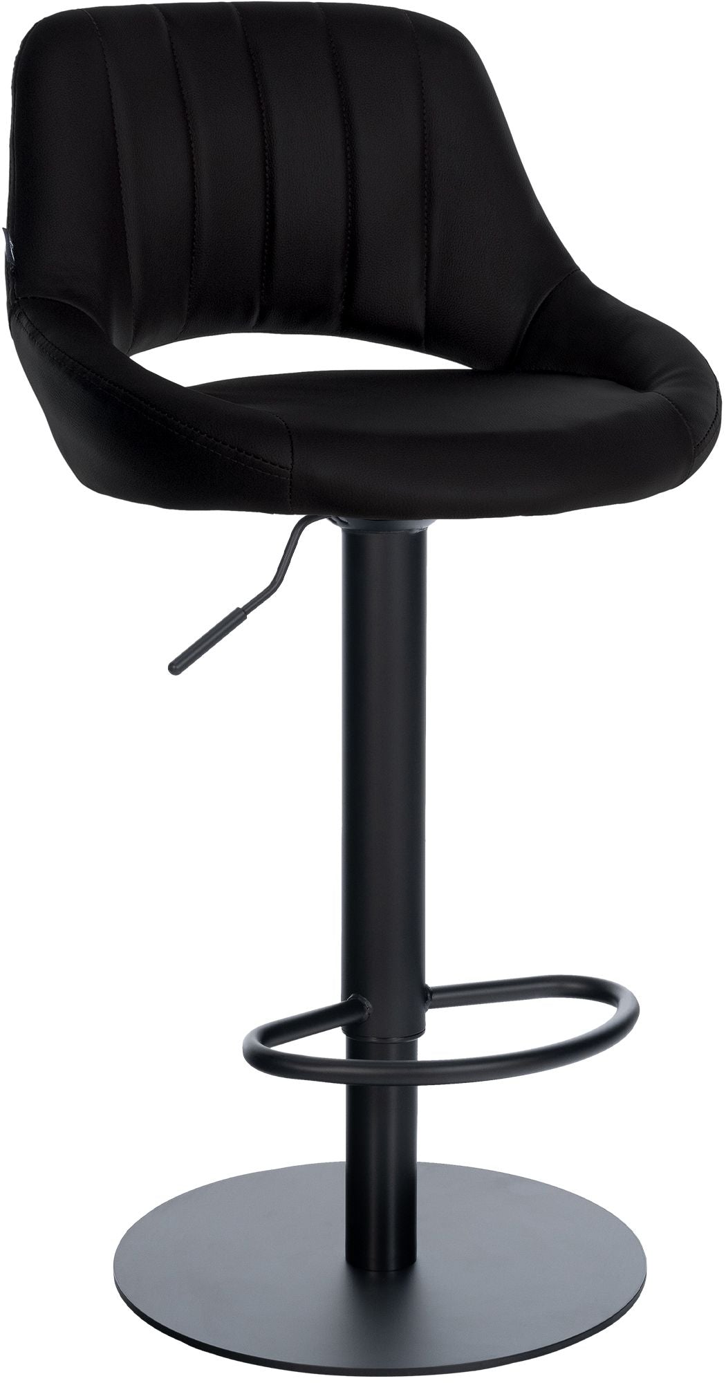 Barhocker HD Milet B Kunstleder schwarz