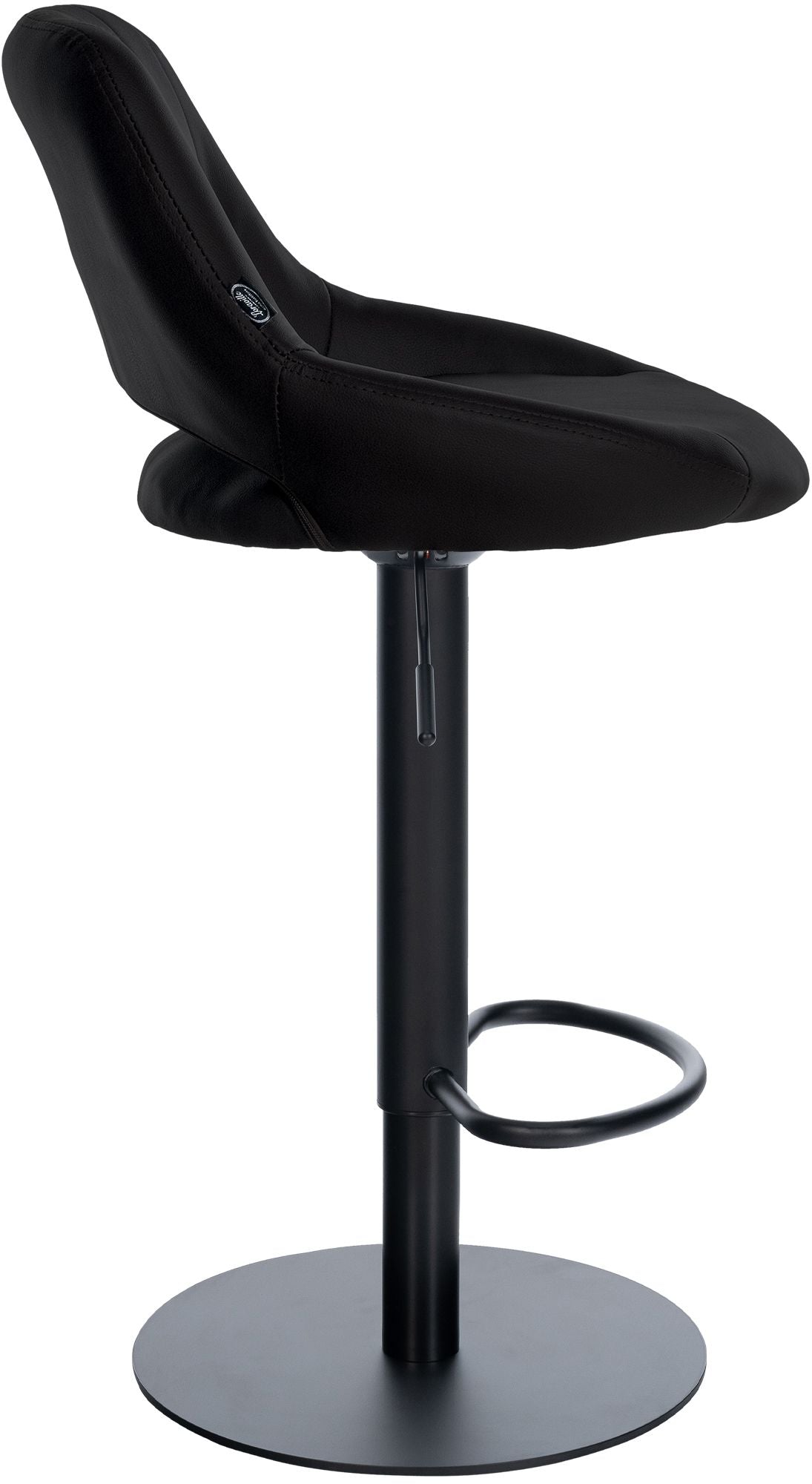 Barhocker HD Milet B Kunstleder schwarz