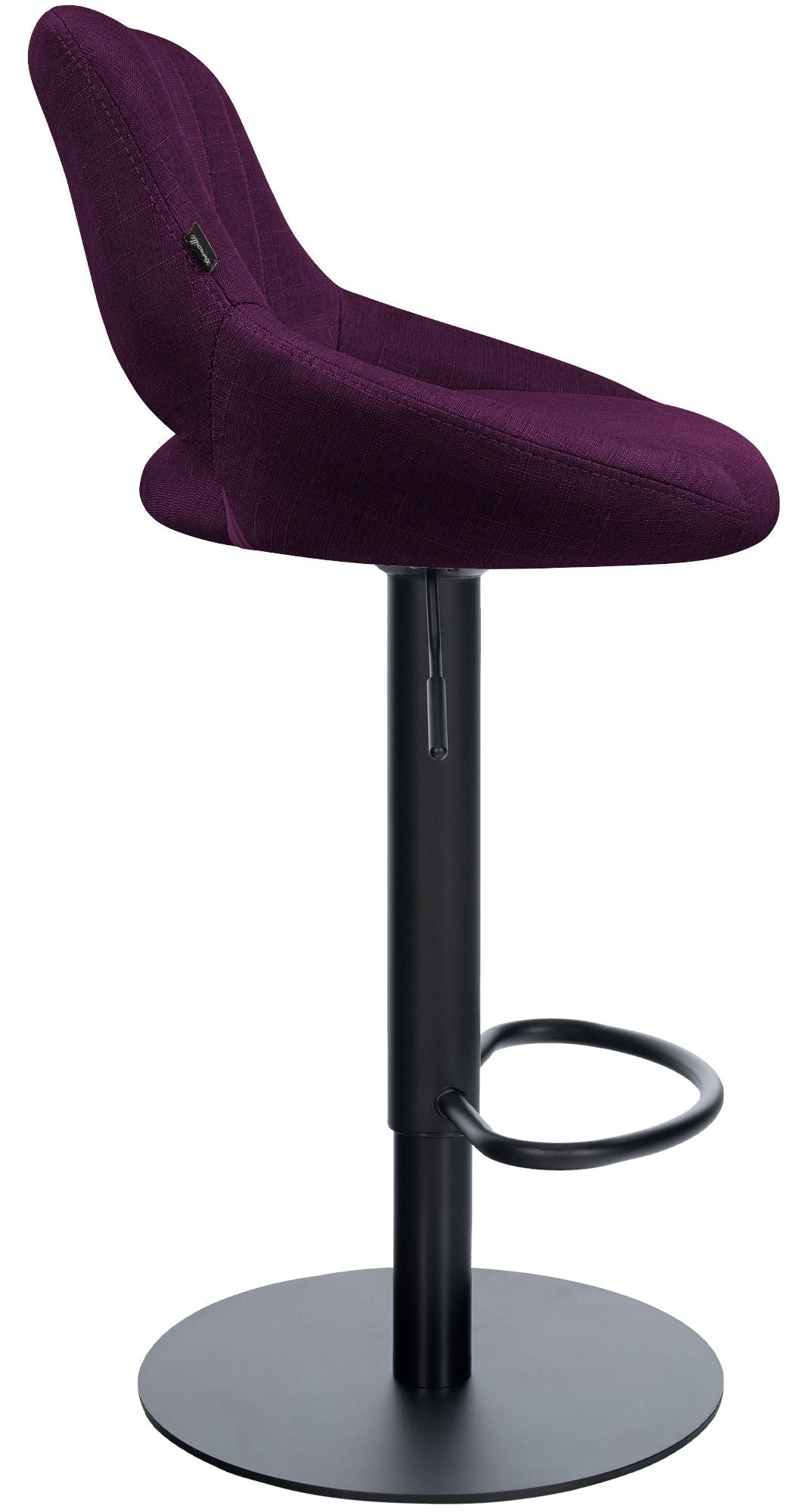 Barhocker HD Milet B Stoff lila