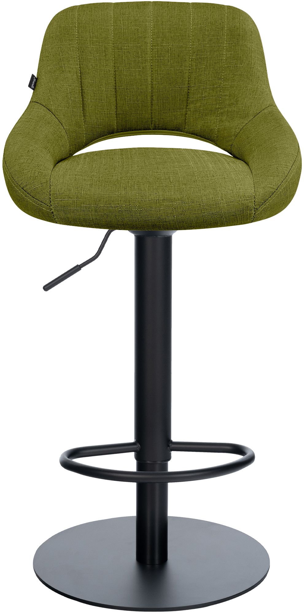 2er Set Barhocker HD Milet B Stoff grün