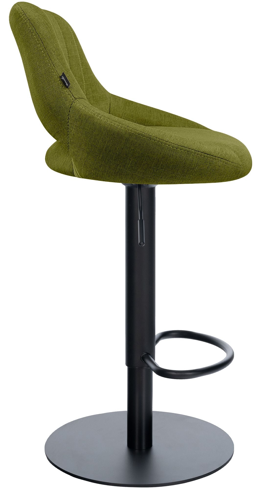 2er Set Barhocker HD Milet B Stoff grün