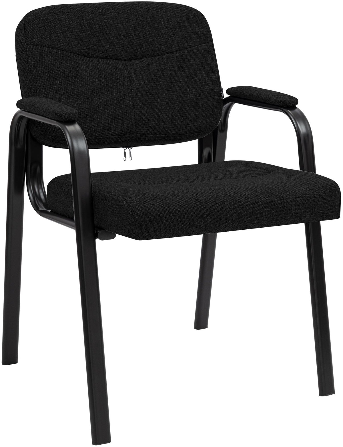 Besucherstuhl Rheon Stoff schwarz