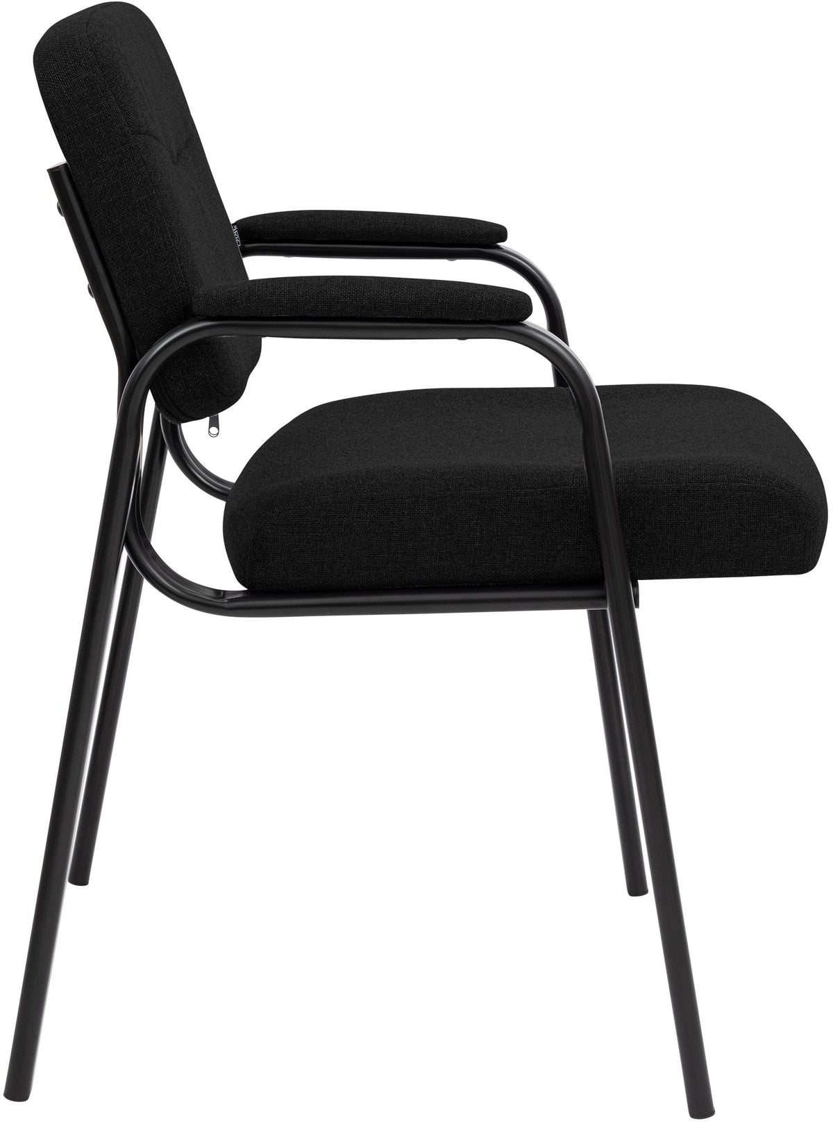Besucherstuhl Rheon Stoff schwarz