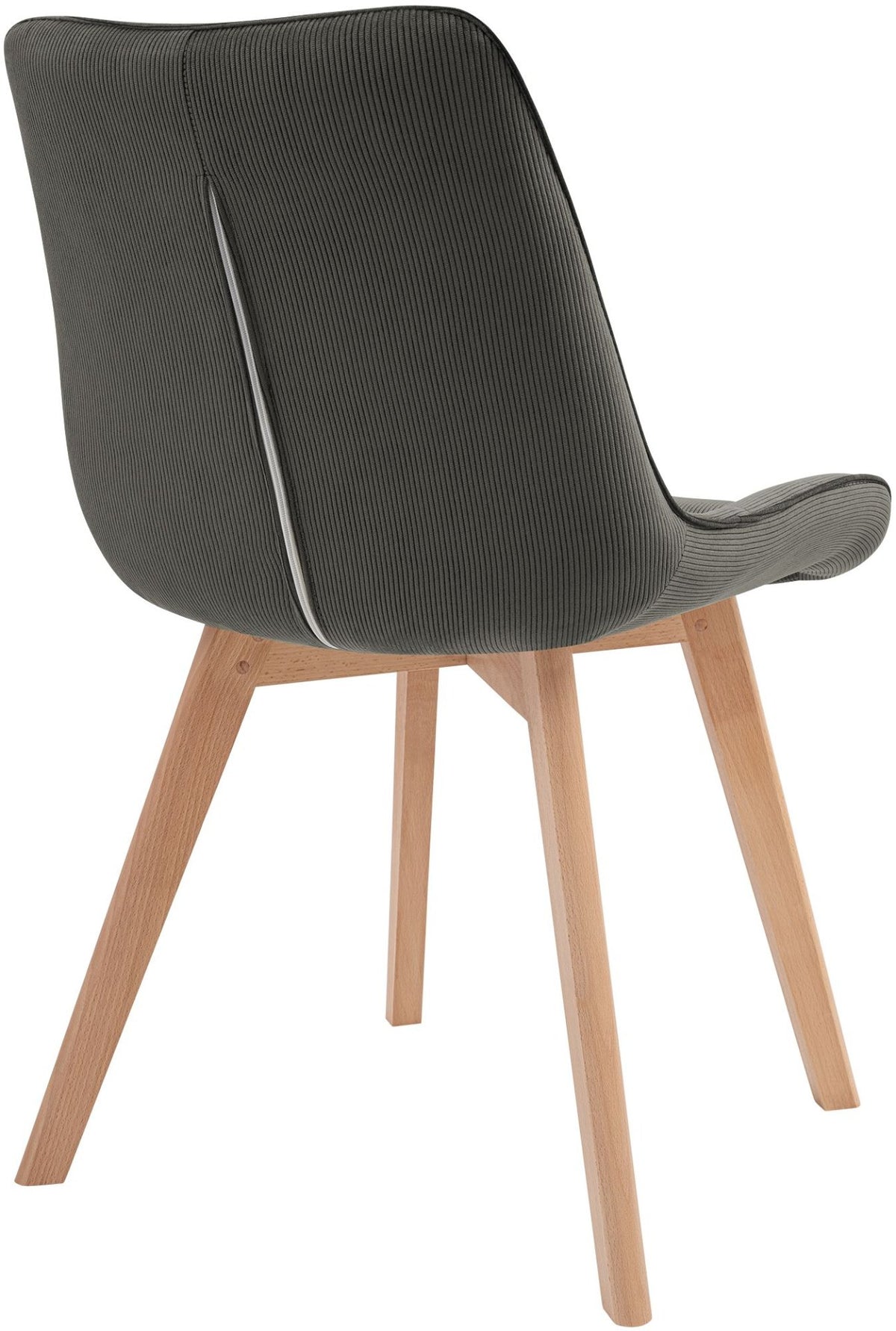 Eetkamerstoel Brook corduroy donkergrijs dunkelgrau