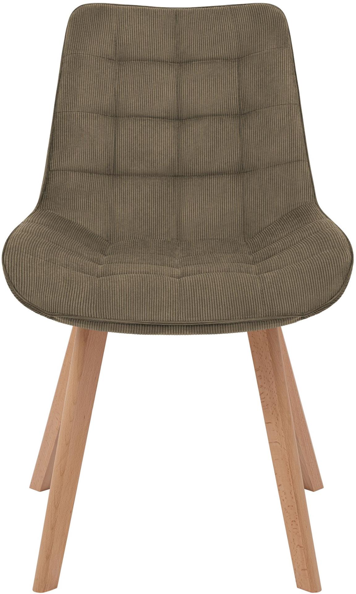 Eetkamerstoel Brook corduroy taupe taupe