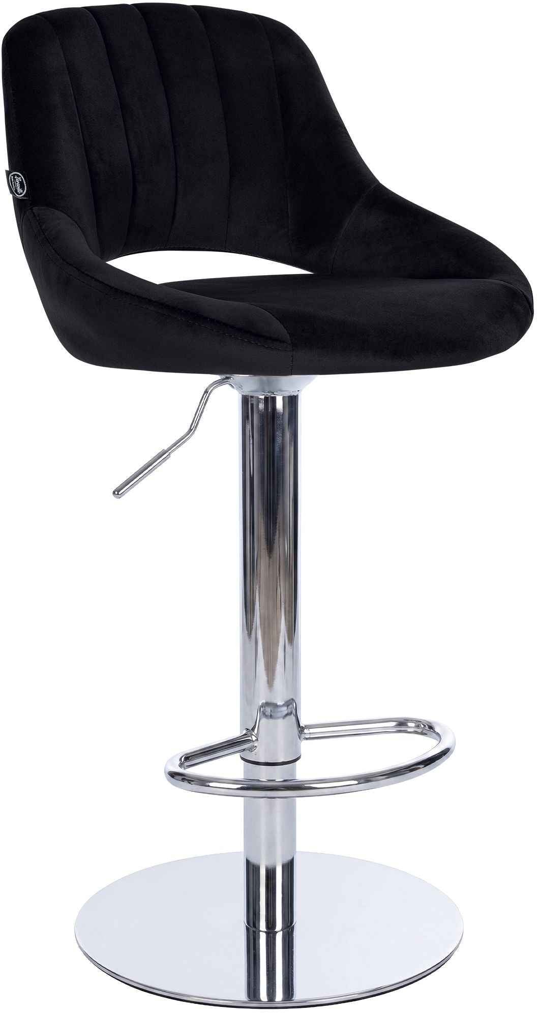 Barhocker HD Milet C Samt schwarz