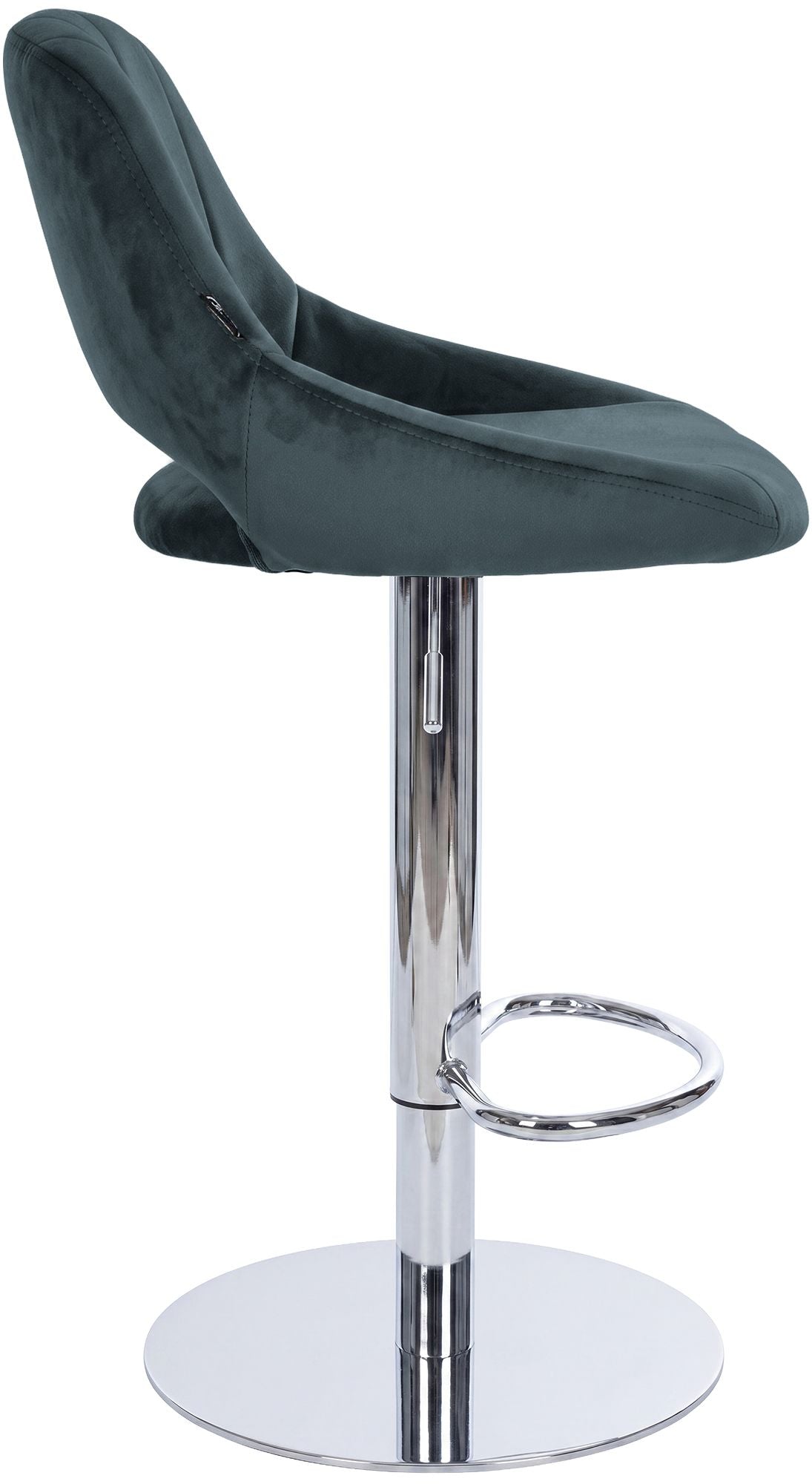 Barhocker HD Milet C Samt dunkelgrau
