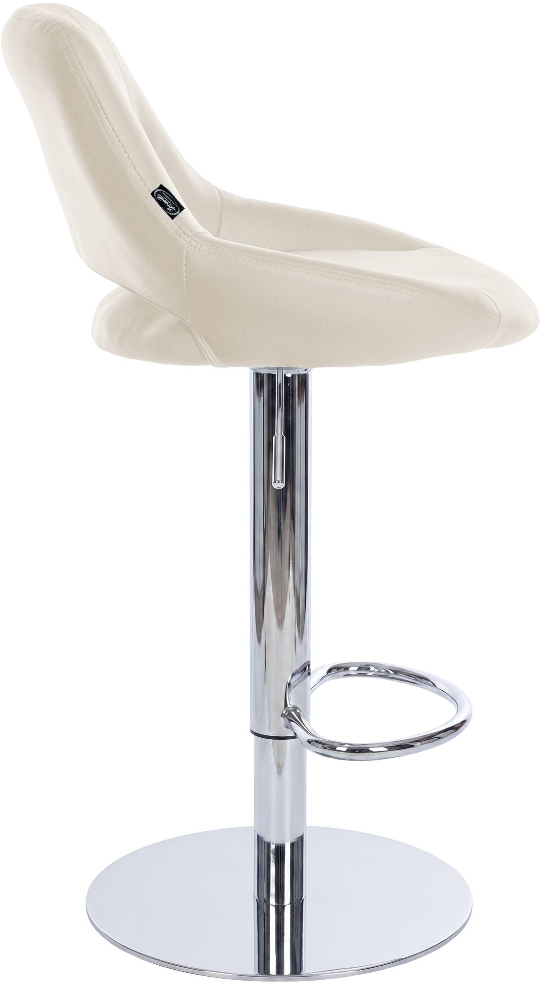 2er Set Barhocker HD Milet C Kunstleder creme