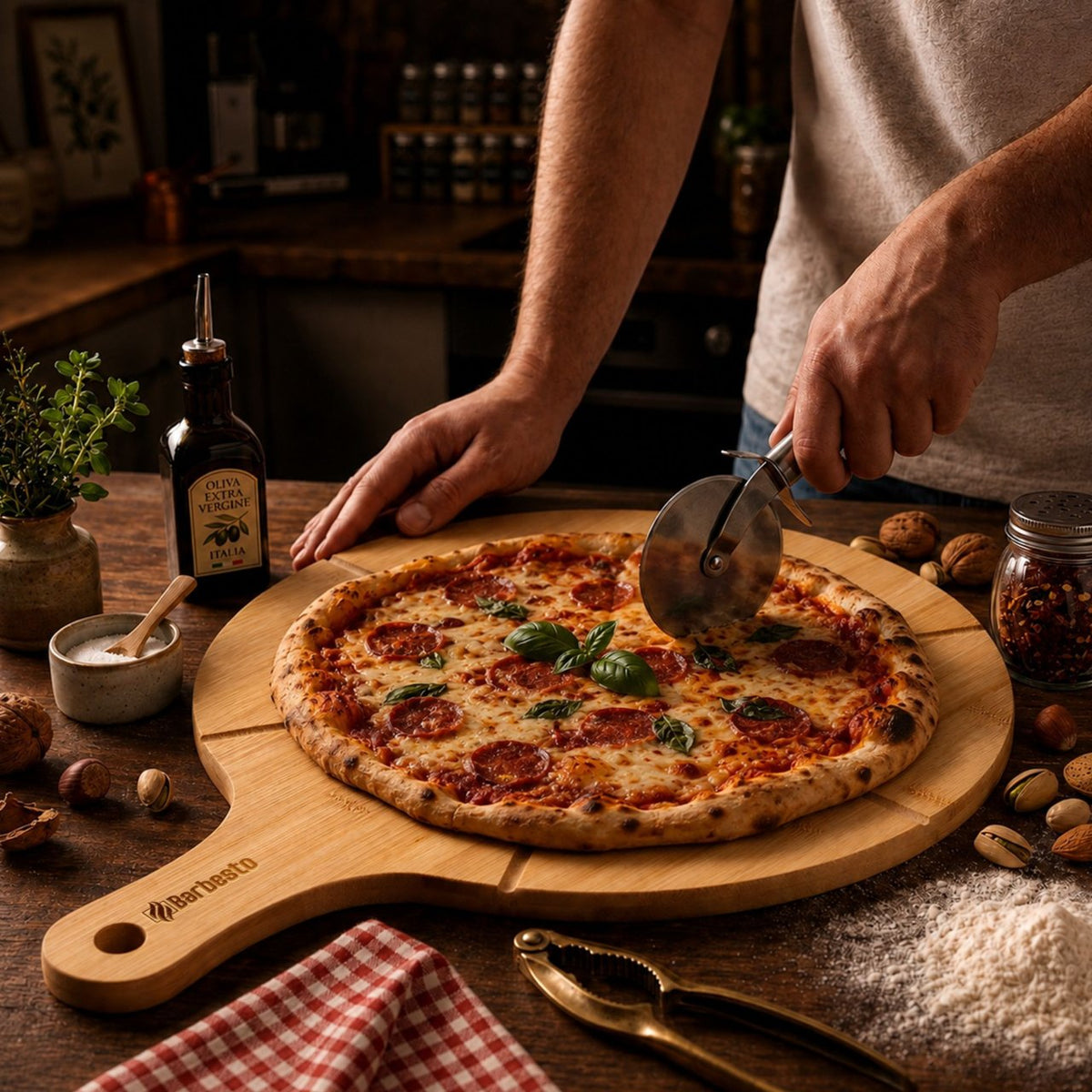 2er Set Pizzabrett Todi natura