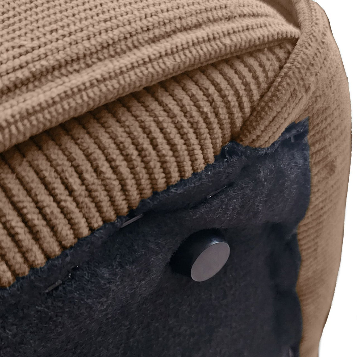 Poef Forinta Cord taupe taupe