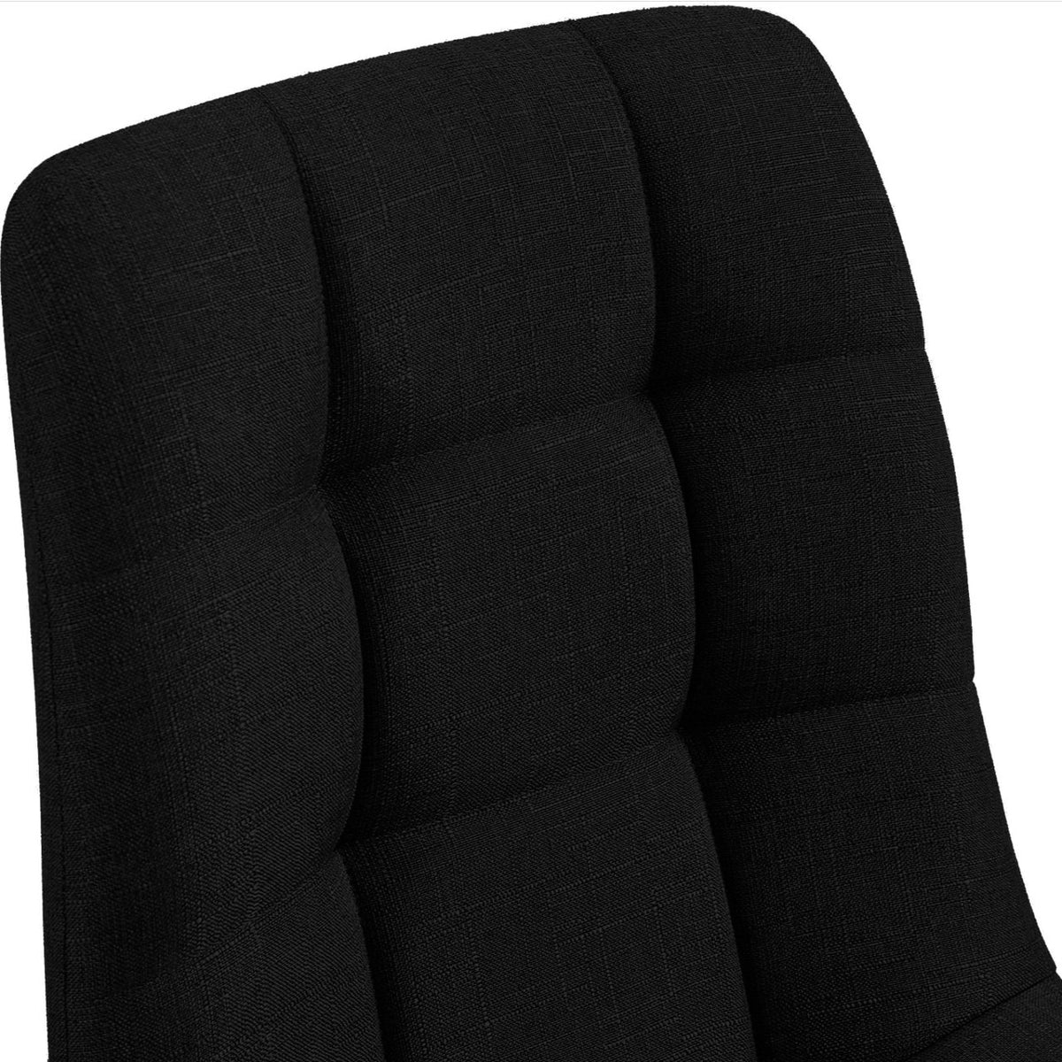 2er Set Esszimmerstuhl Tilde Stoff schwarz
