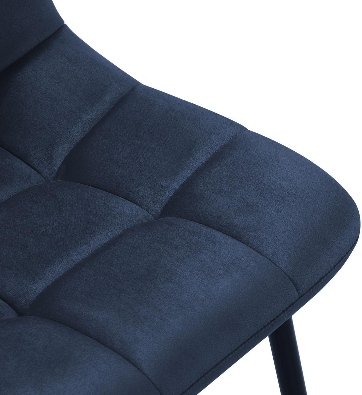 2er Set Esszimmerstuhl Tilde Samt blau