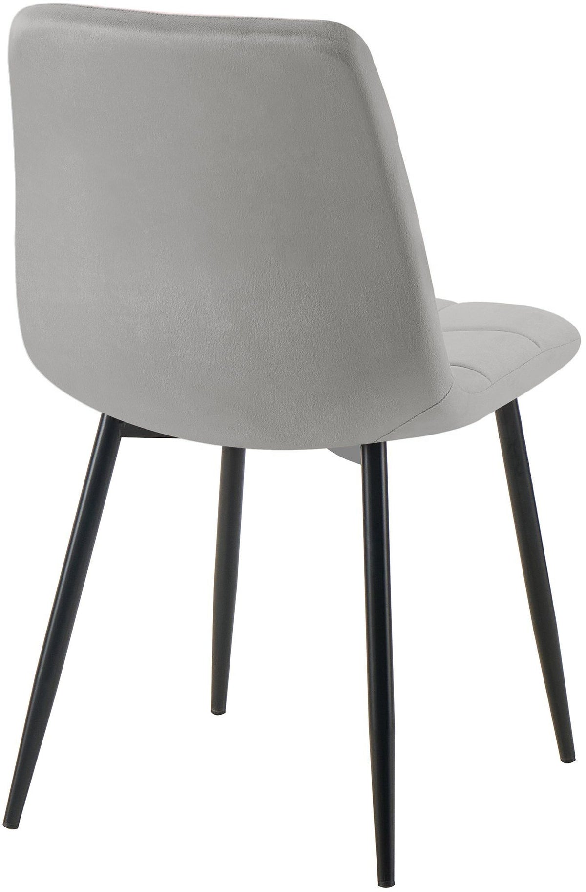4er Set Esszimmerstuhl Tilde Samt grau