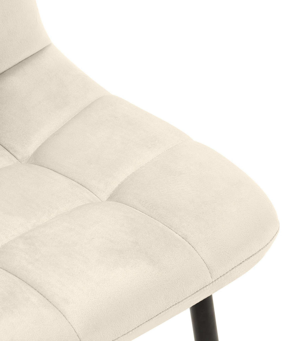 2er Set Esszimmerstuhl Tilde Samt creme