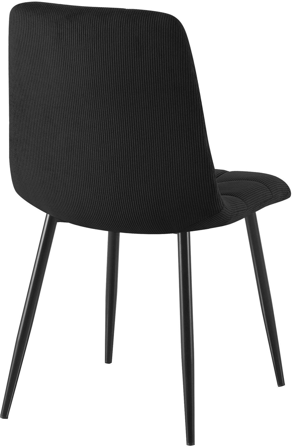 2er Set Esszimmerstuhl Tilde Cord schwarz
