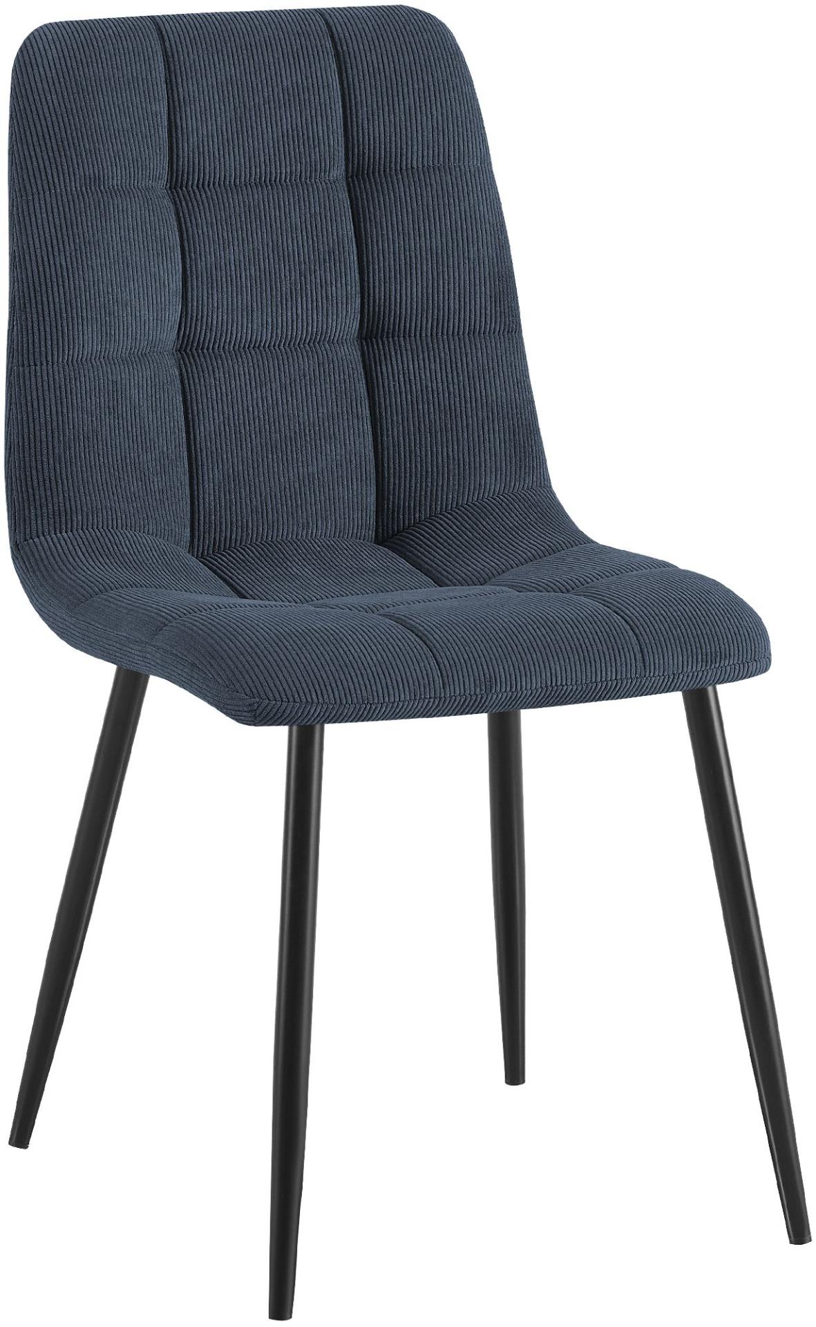 Esszimmerstuhl Tilde Cord blau