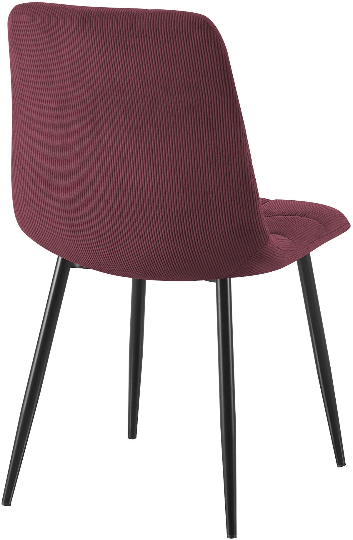 2er Set Esszimmerstuhl Tilde Cord bordeauxrot