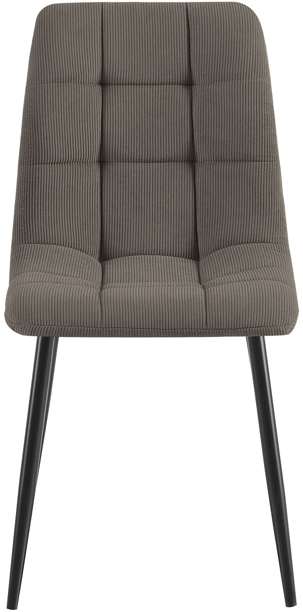 2er Set Esszimmerstuhl Tilde Cord taupe