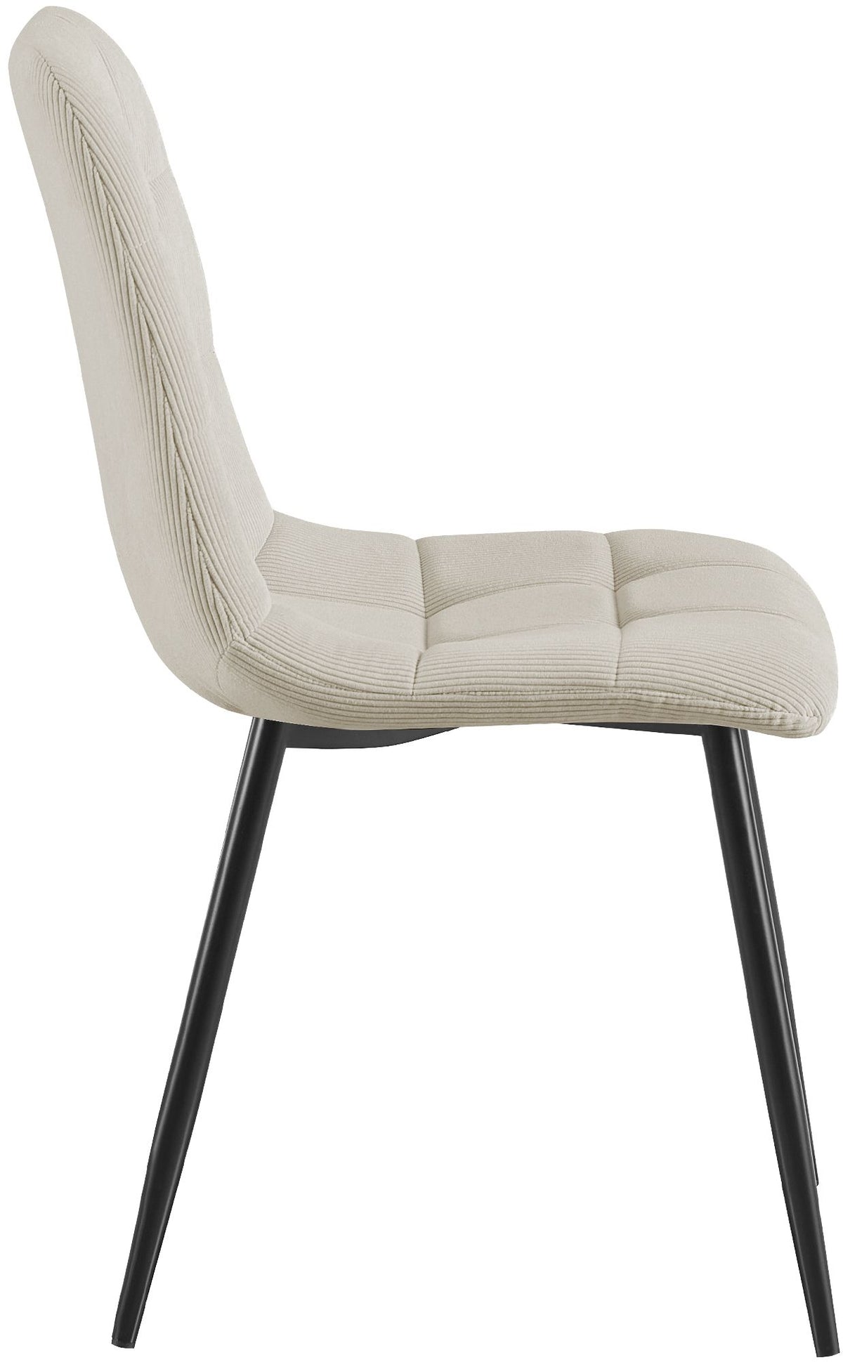 4er Set Esszimmerstuhl Tilde Cord creme