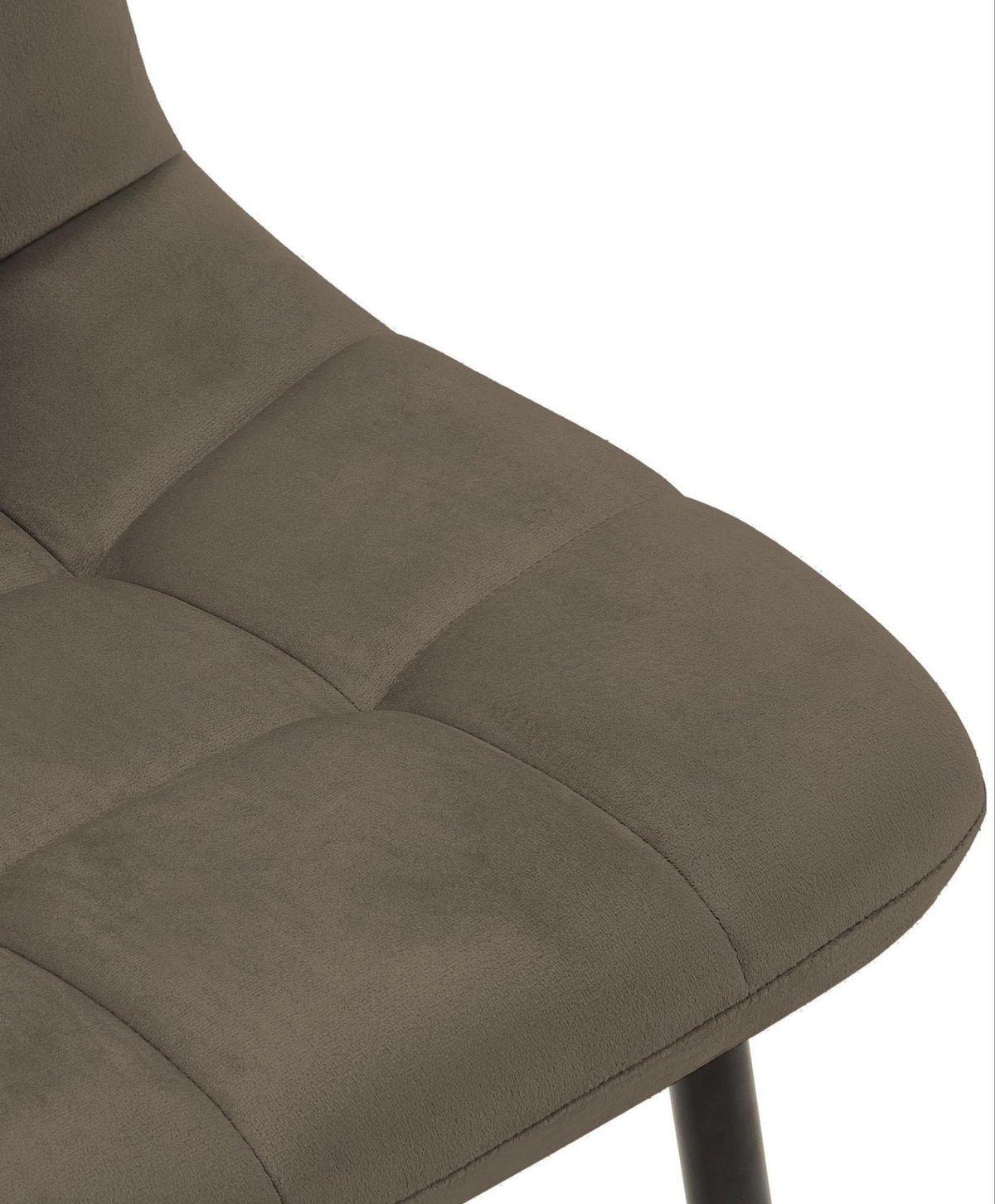 2er Set Esszimmerstuhl Tilde Samt taupe