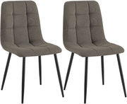 2er Set Esszimmerstuhl Tilde Cord taupe