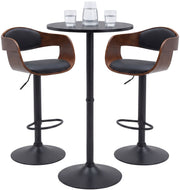 2er Bartisch Set Kivo schwarz