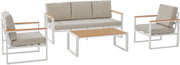 Loungeset Rodiesa wit weiß