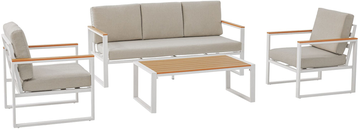 Loungeset Rodiesa wit weiß