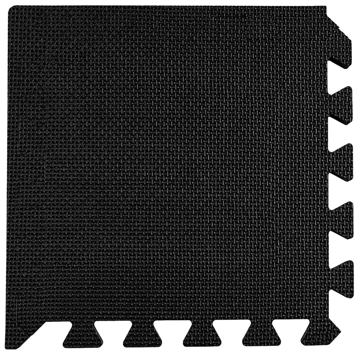 Fitness mat 30x30 cm zwart,18-delige set schwarz