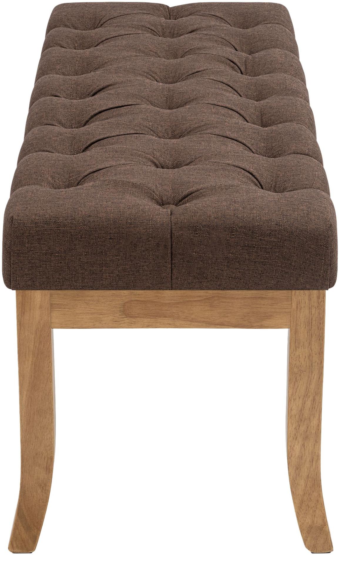 Sitzbank Ramses Stoff antik-hell 100 braun