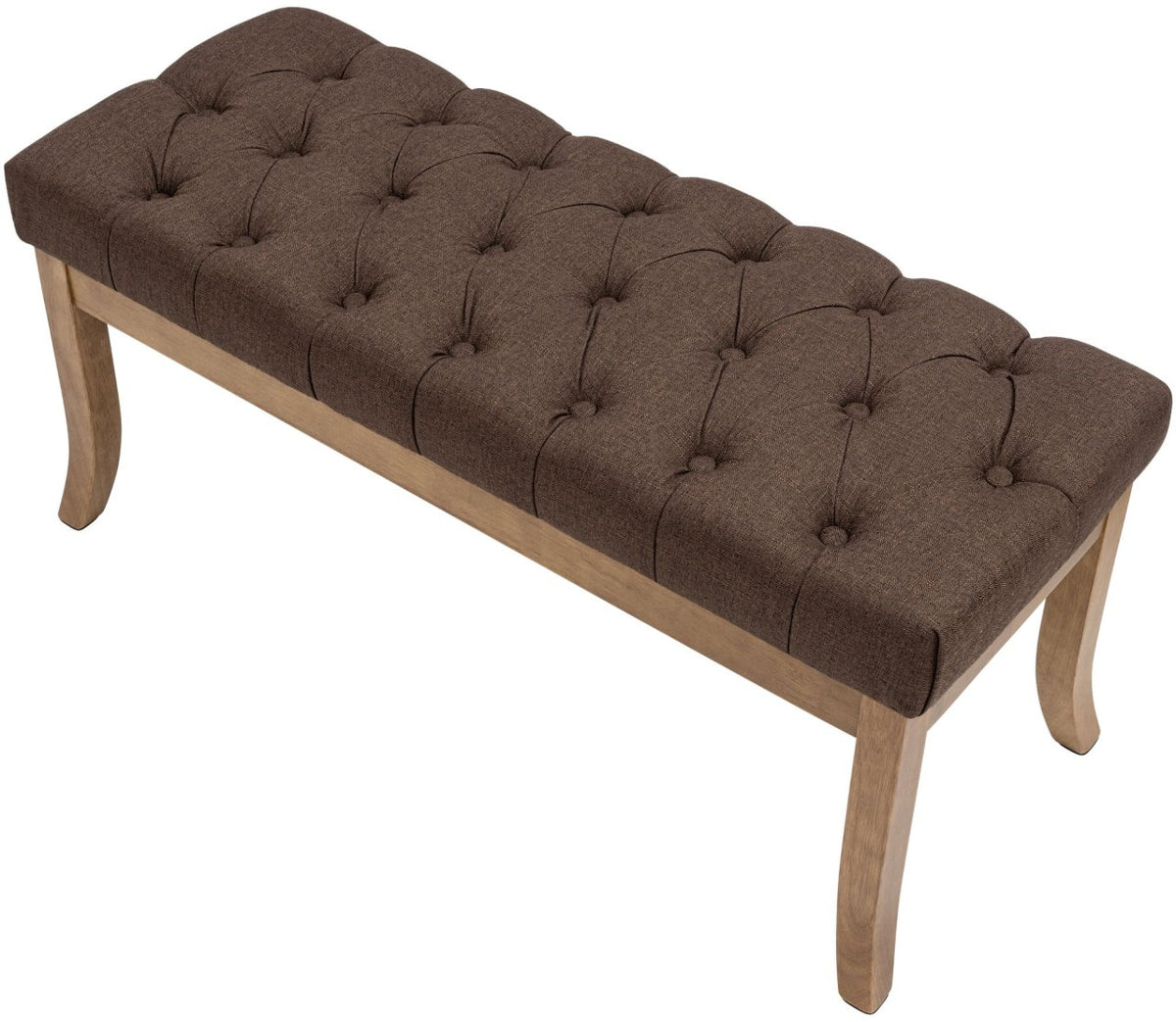 Sitzbank Ramses Stoff antik-hell 100 braun