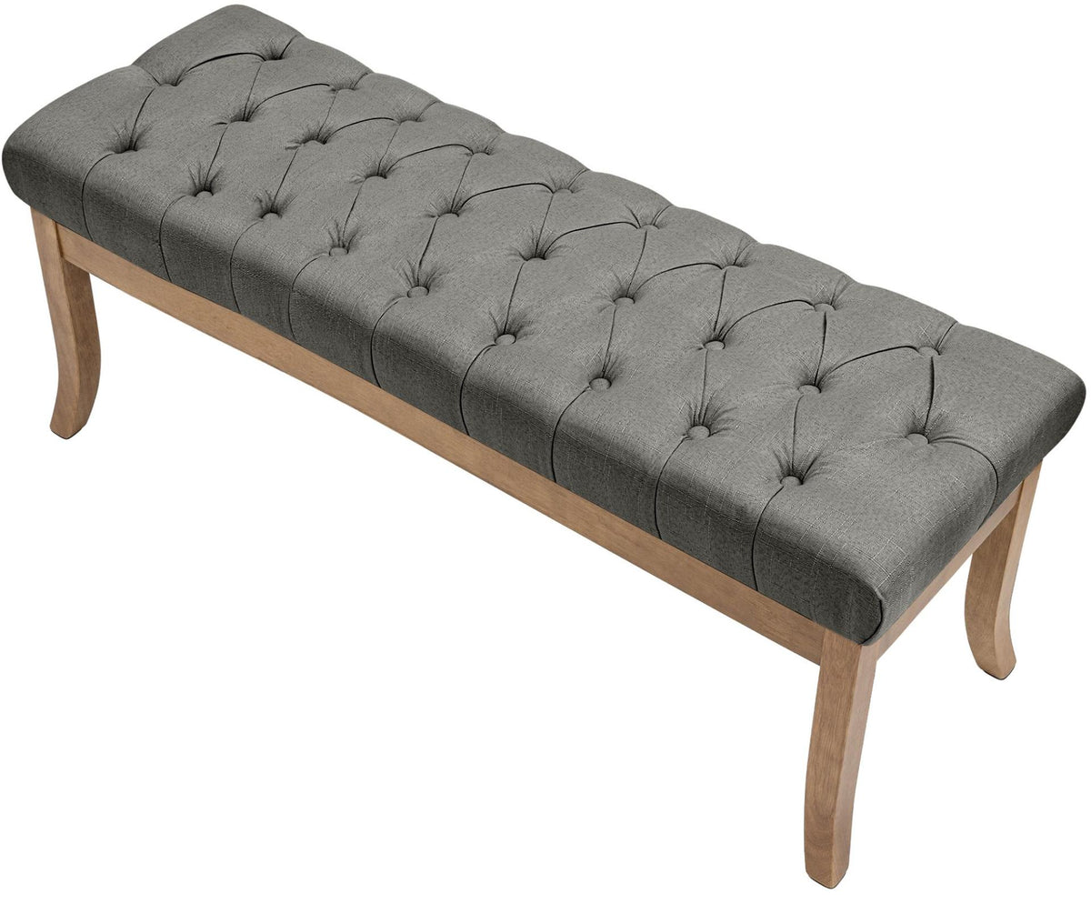Sitzbank Ramses Stoff antik-hell 120 grau