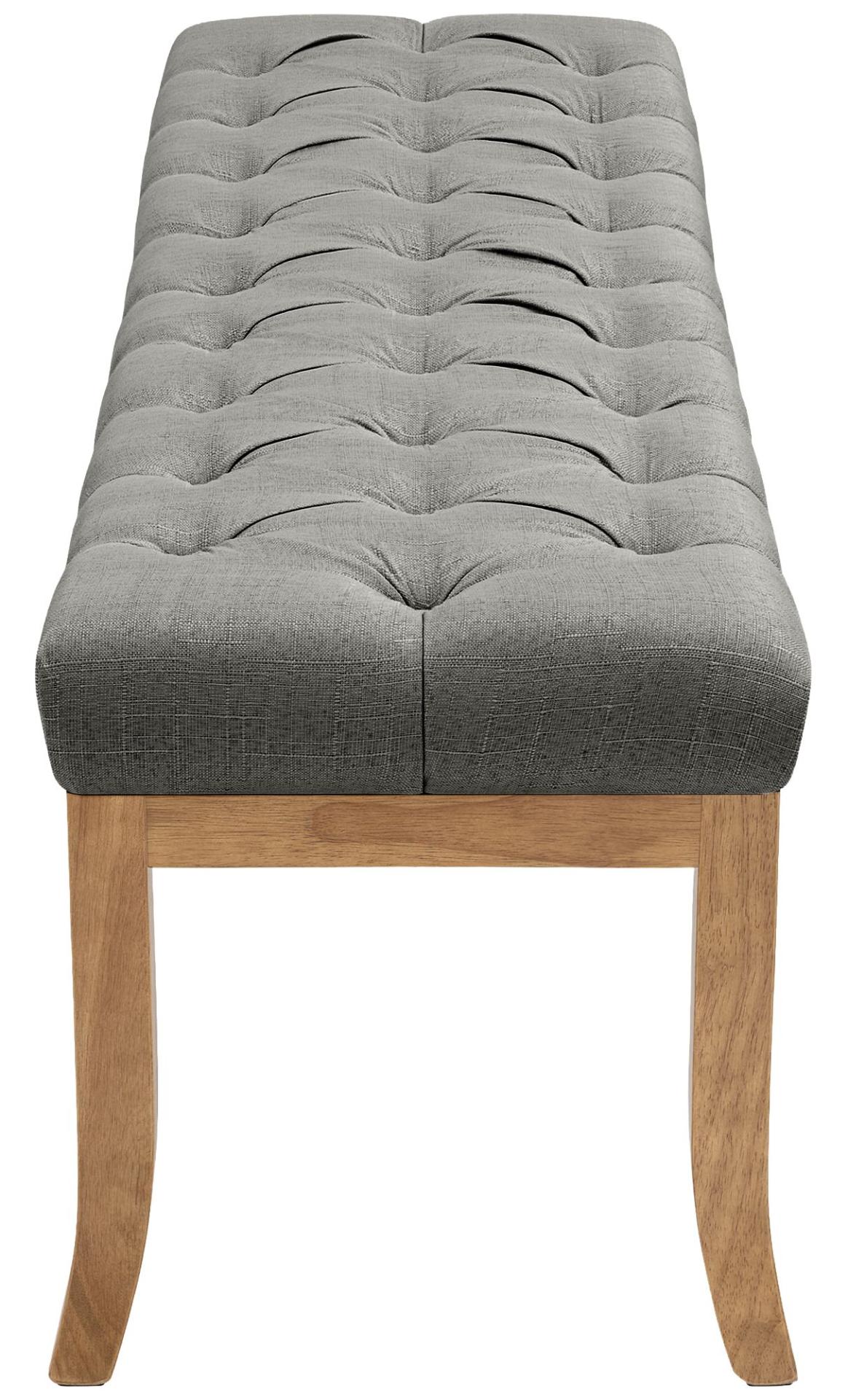 Sitzbank Ramses Stoff antik-hell 120 grau